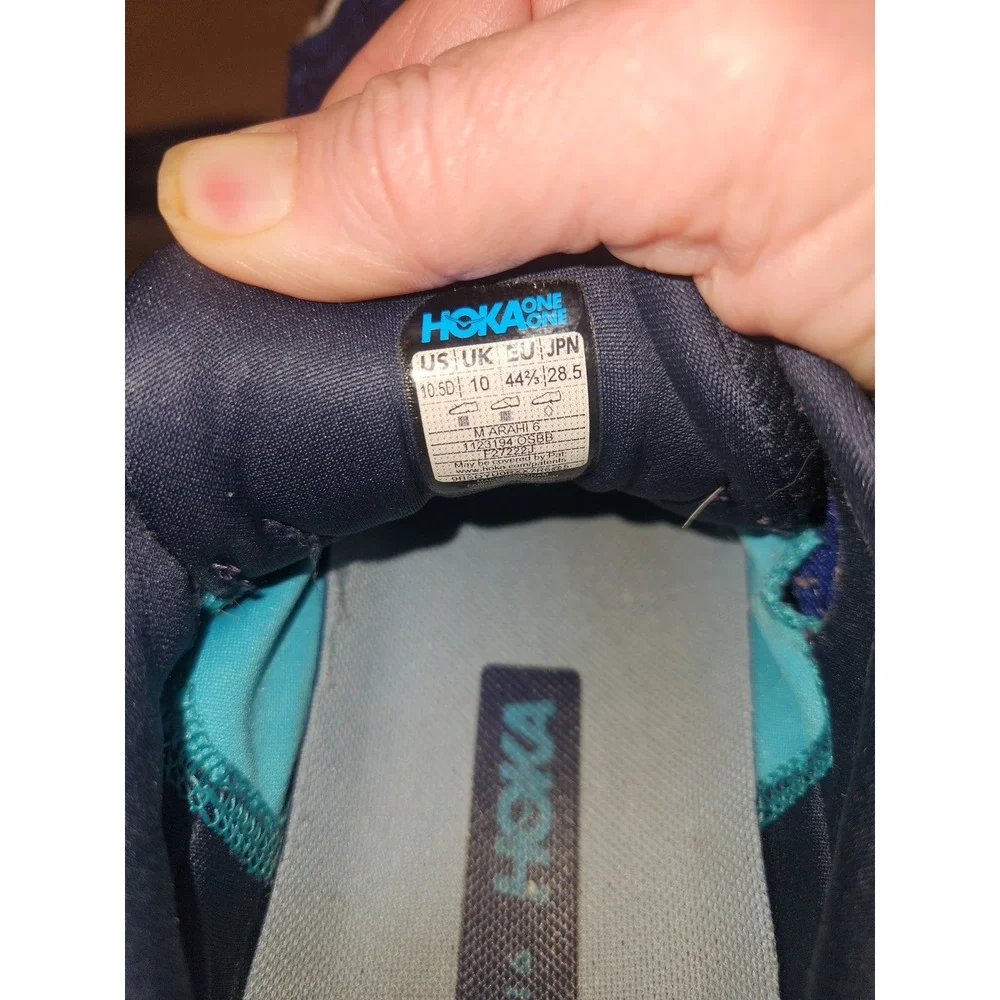 Hoka One One Arahi 6‎ Mens Running Shoes Blue Teal 1123194 OSBB 10.5DCasual